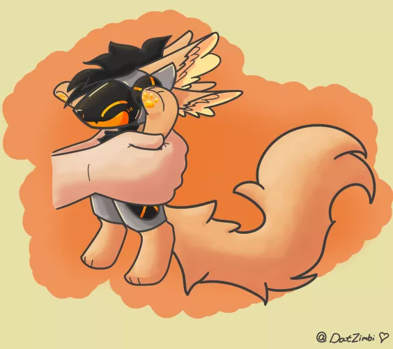 Hold gentle like Potato (art by me)