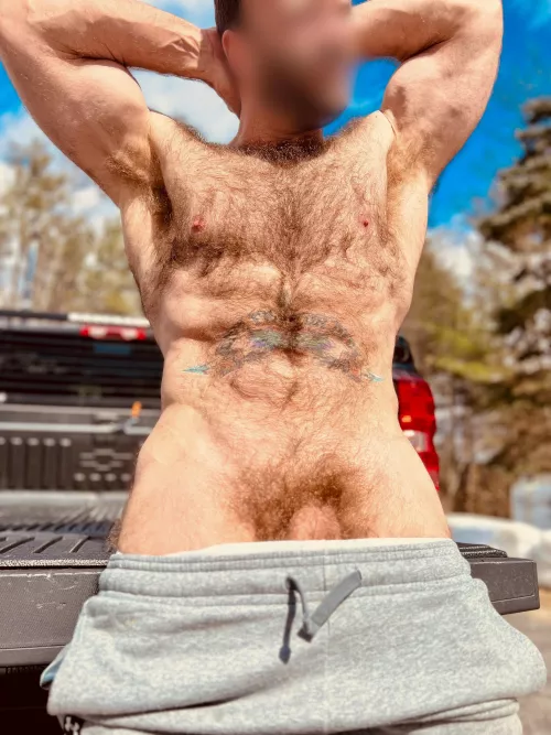 How about a hairy man front?