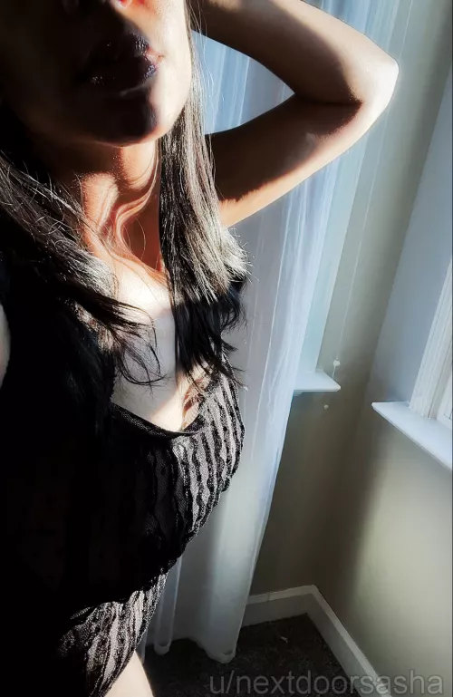 I love being naughty in the window and teasing the neighbors