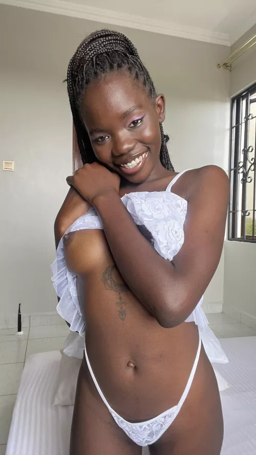 I love white lingerie