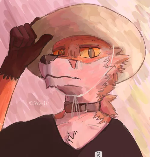 I tried to draw my fursona in a mix of my style and van Gogh's. what do you guys think?