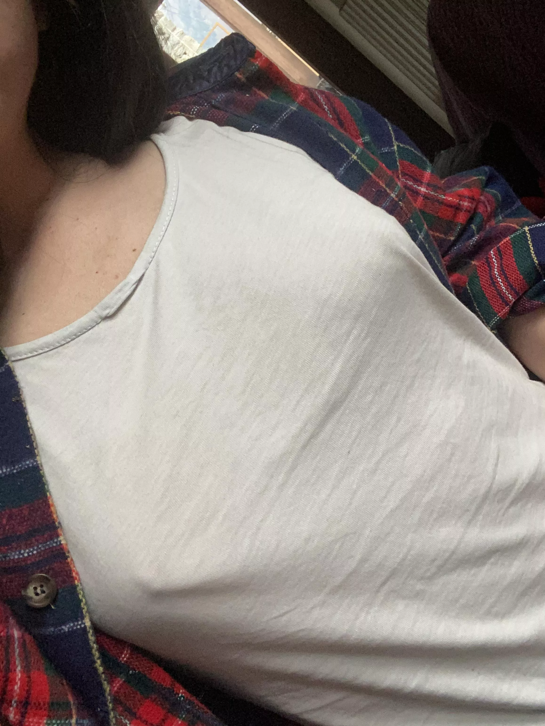 Lifetime supporter of wearing white tees without a bra