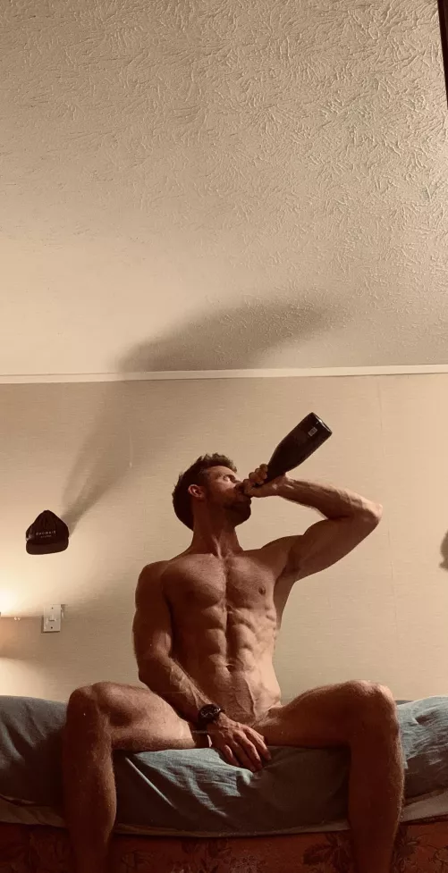 Little drink after a hard day 💦😉