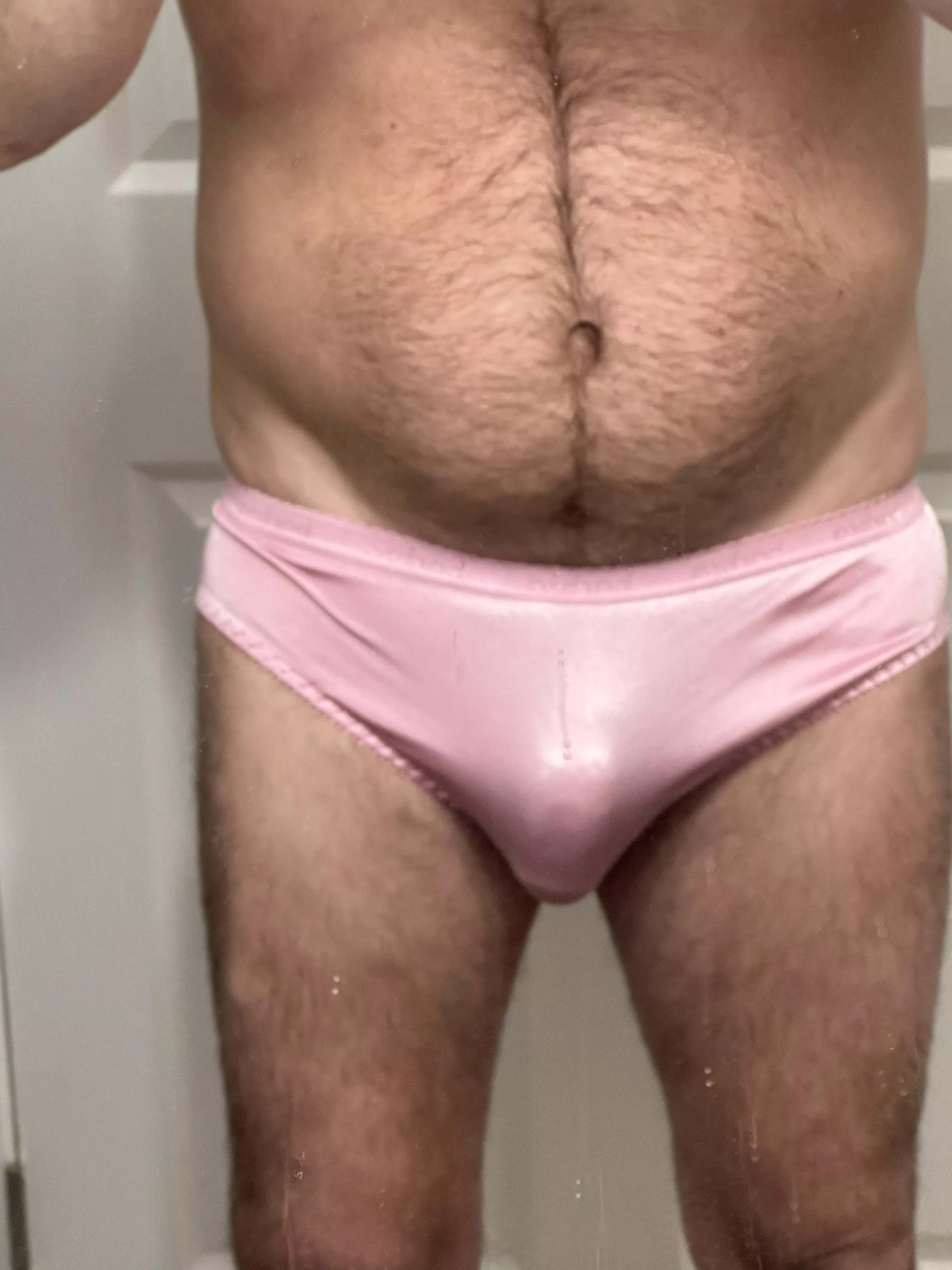 Love these pink satin panties. So soft. 46 near Canton Ga