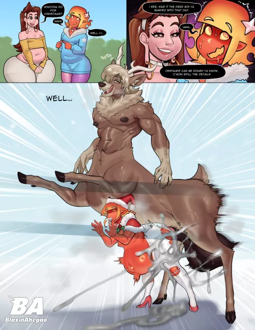 [M/M] Whatcha do for Christmas? (BlazingAhegao)