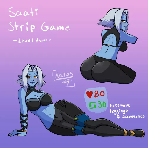 Saati strip game part 2 (Vero, Arctos47)