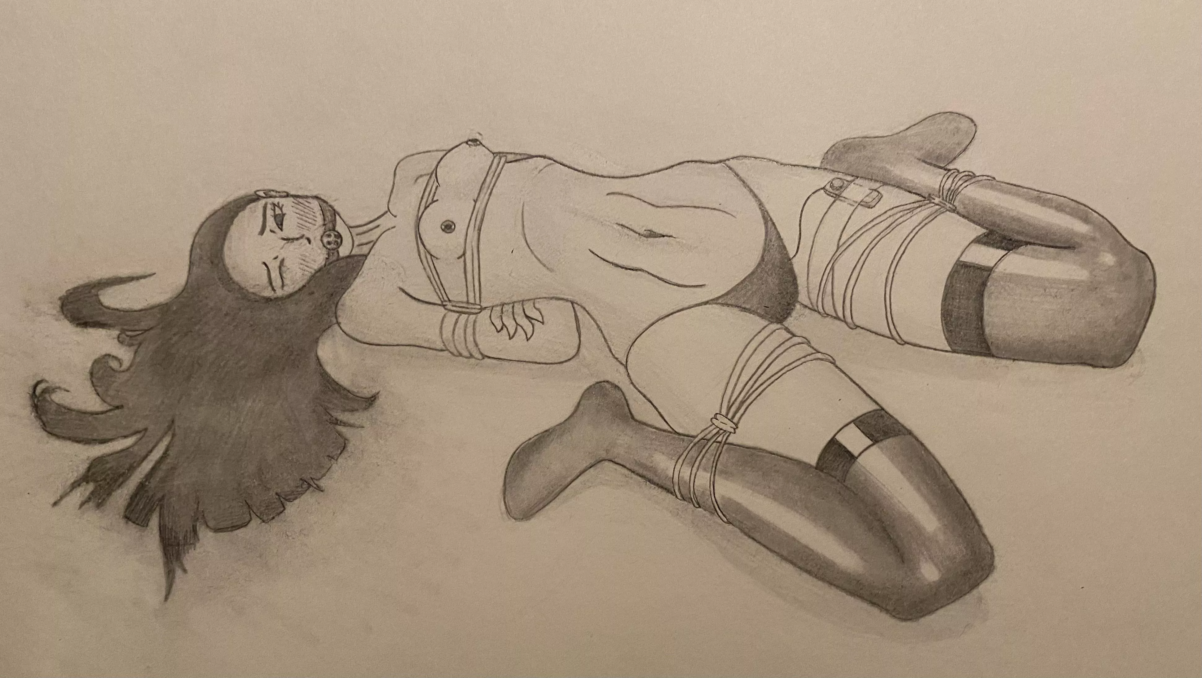 She’s enjoying some alone time (art by me)