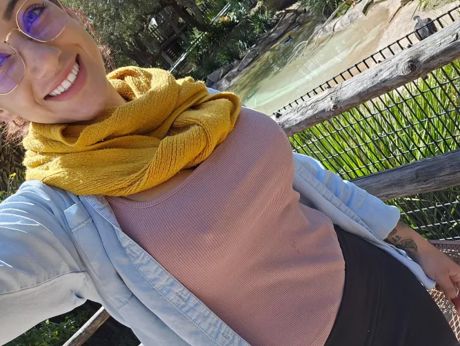 Took the kids to the zoo today but left the bra at home...I hope you wouldn't mind seeing me.