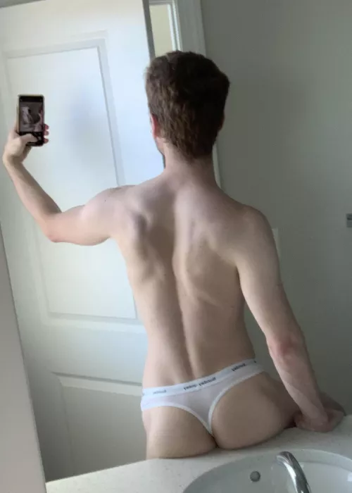 Trying the new thong
