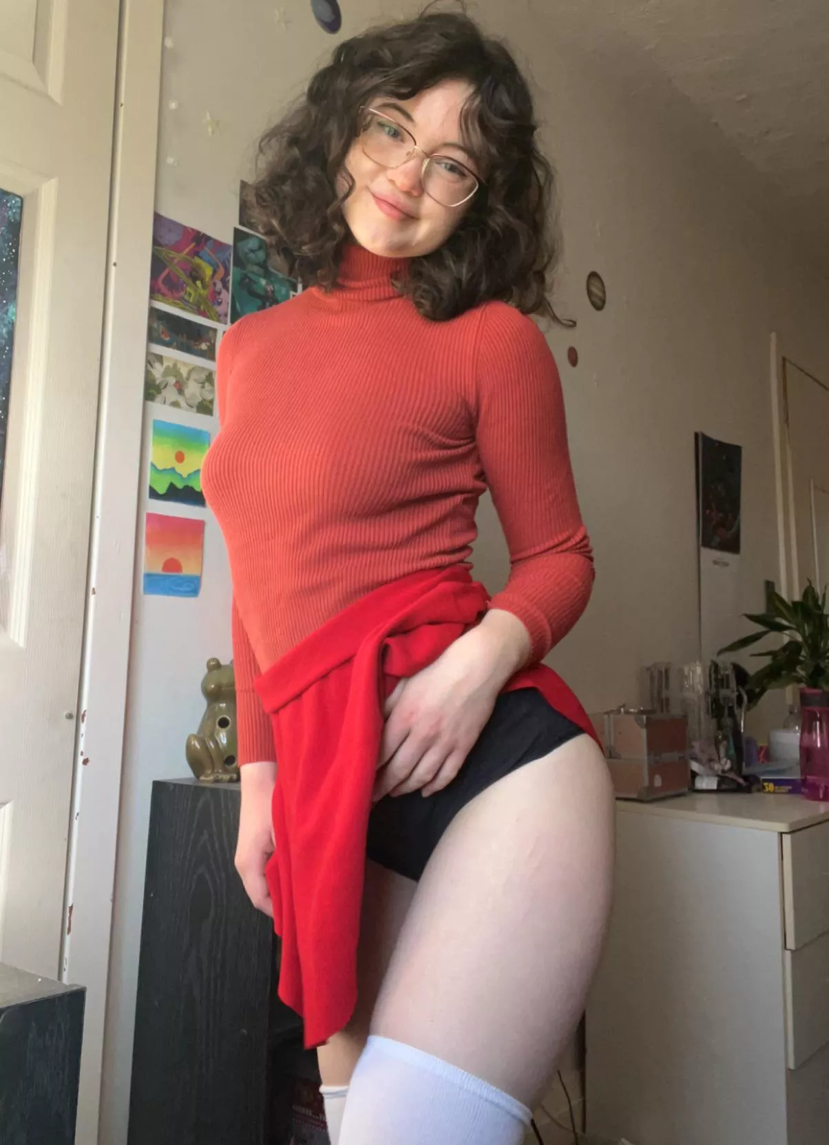 Velma wants to show you something in private