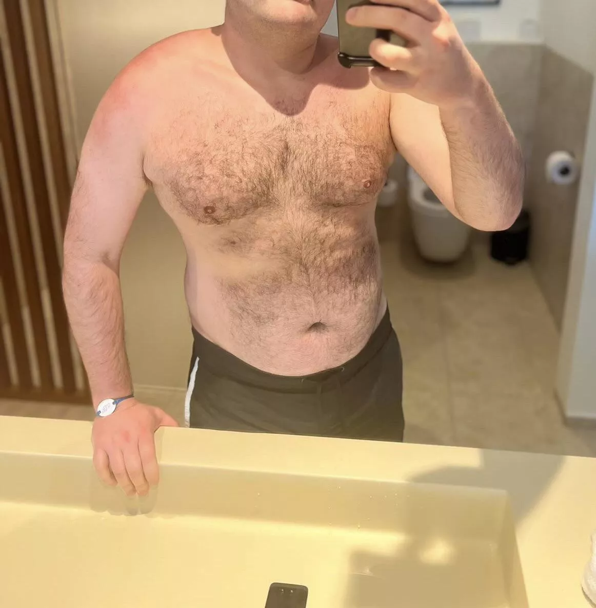 Working on a tan, cub on vacation. (31)