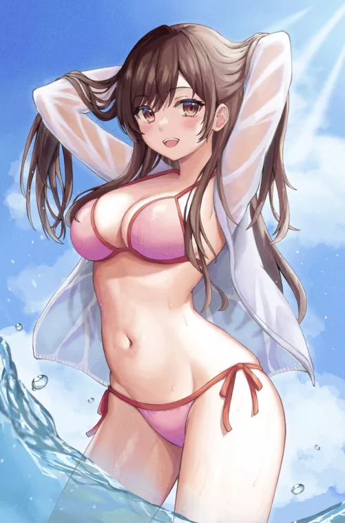 Chizuru In Her Pink Bikini (Rent A Girlfriend)