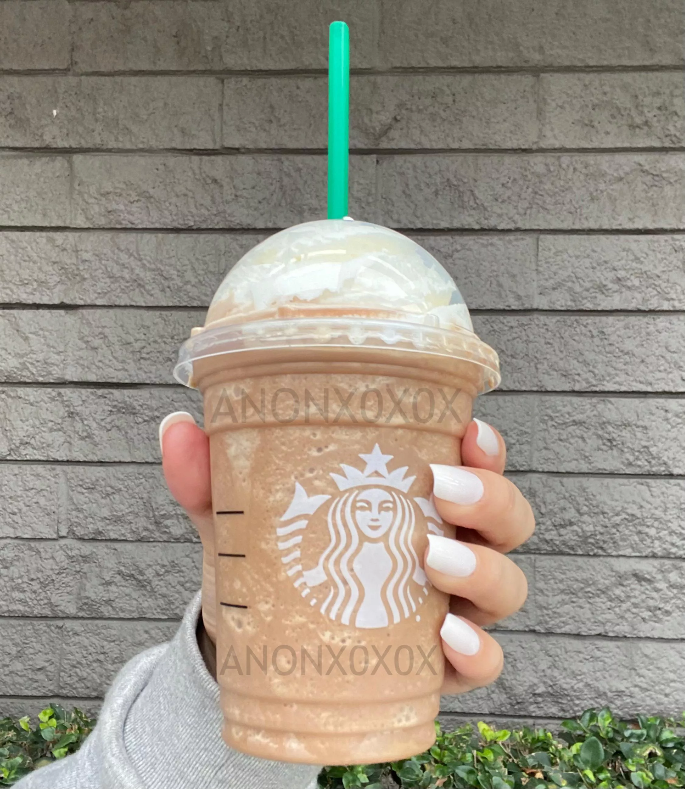 Cute nails with my favorite coffee! 🤍