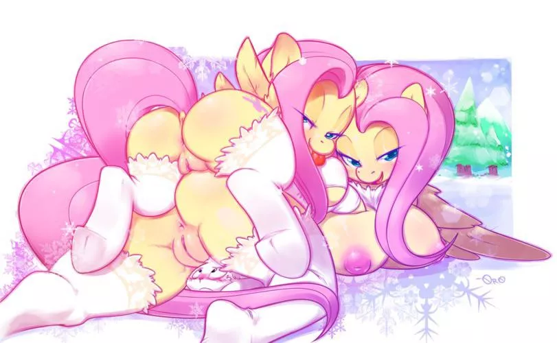 Fluttershy used the mirror pool~ (0r0ch1)