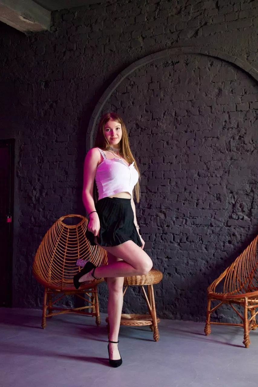 I like to wear everything short, but there is nothing under the skirt