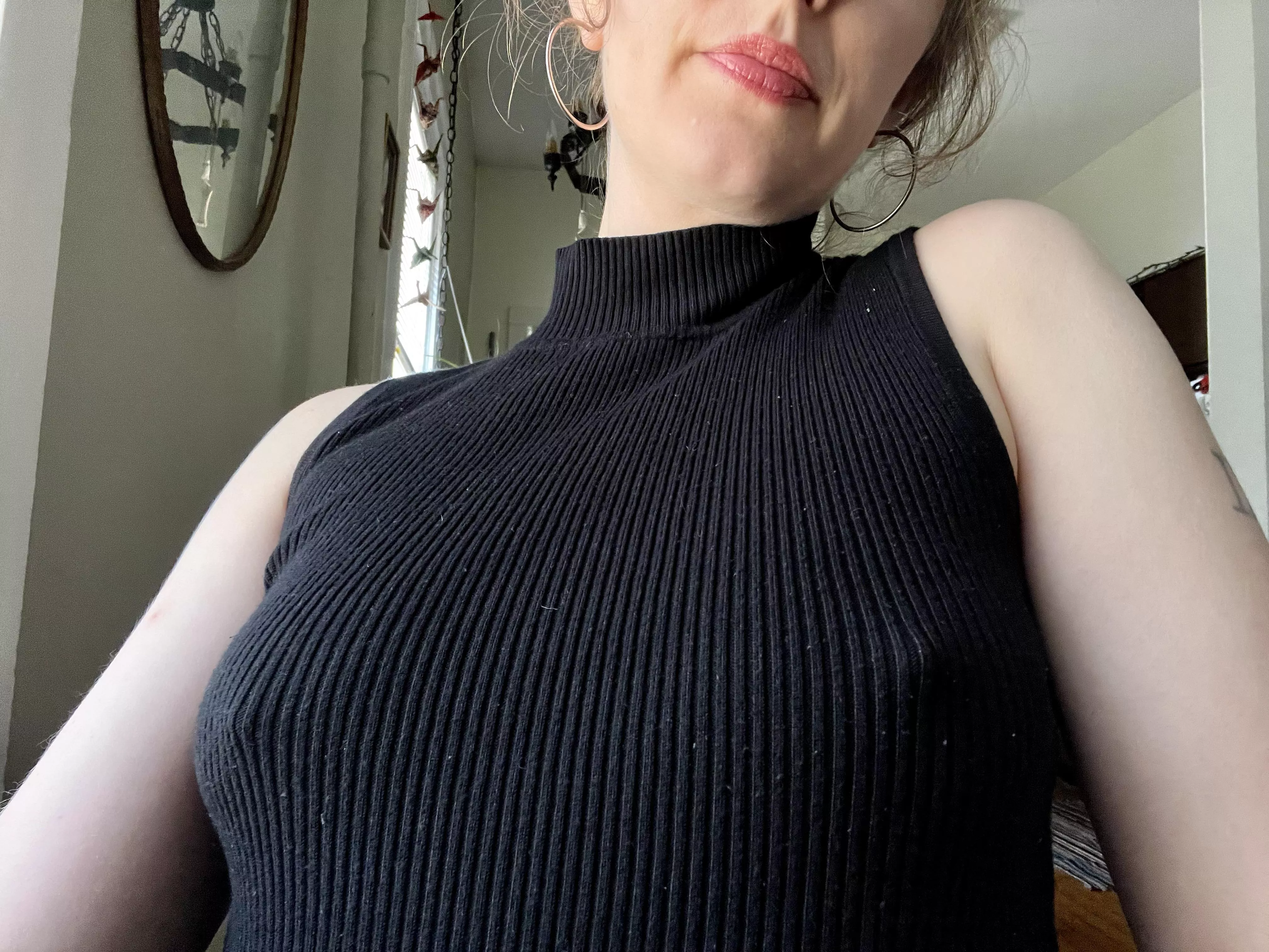I want to go out to dinner sans bra but I’m not sure if I’ll have the confidence to follow through!