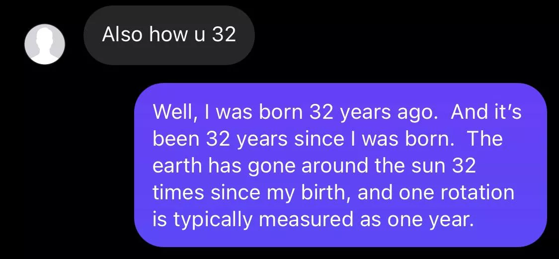 I’m particularly proud of this response I gave to someone on my abdl instagram