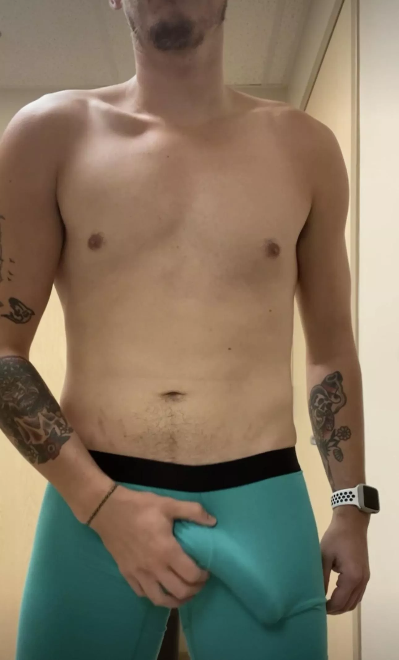 In the work bathroom