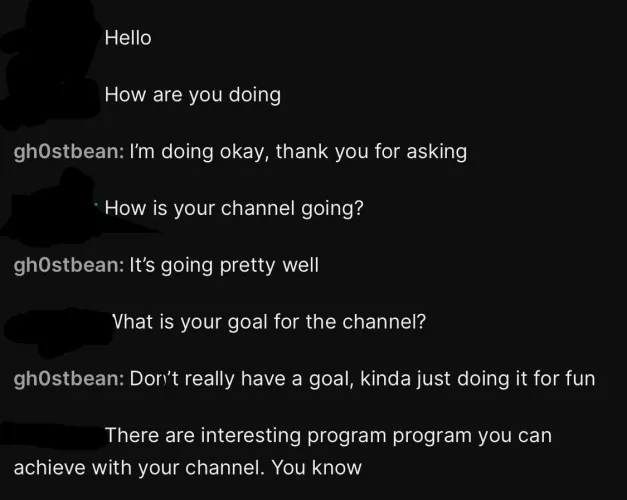 Is this guy a bot/scammer?