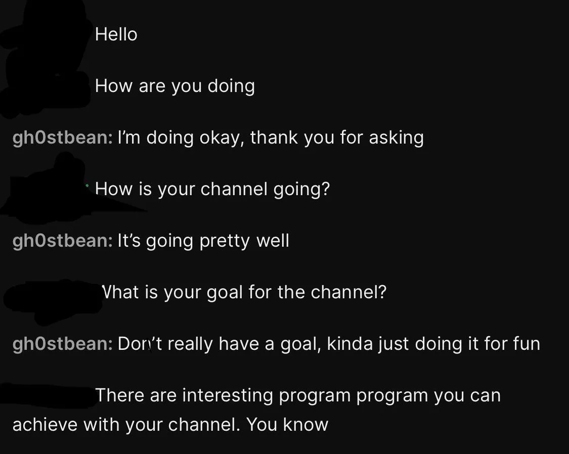 Is this guy a bot/scammer?