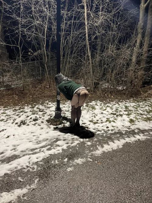 It was pretty cold out, waiting for the weather to be warmer