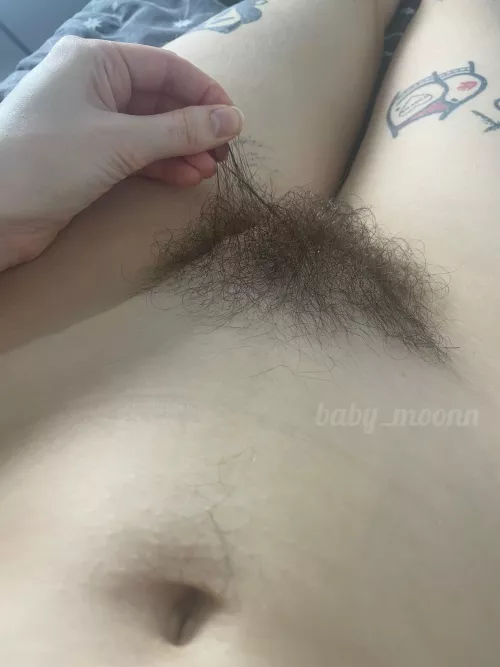 My bush is so long and fluffy hehe