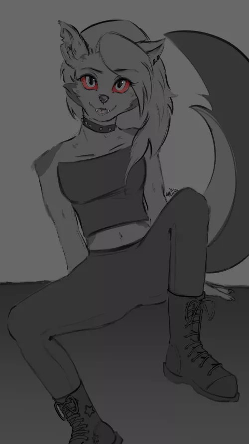 My Drawing of Loona :3 (NeedleApple on Twitter)