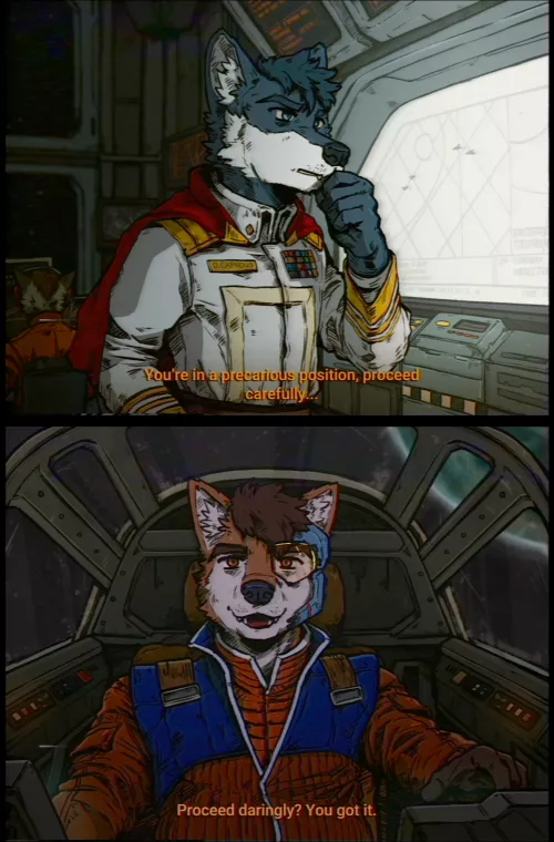 Proceeding daringly (Commission by DWC Marshal Arts for Karus Daedlyn on Twitter)