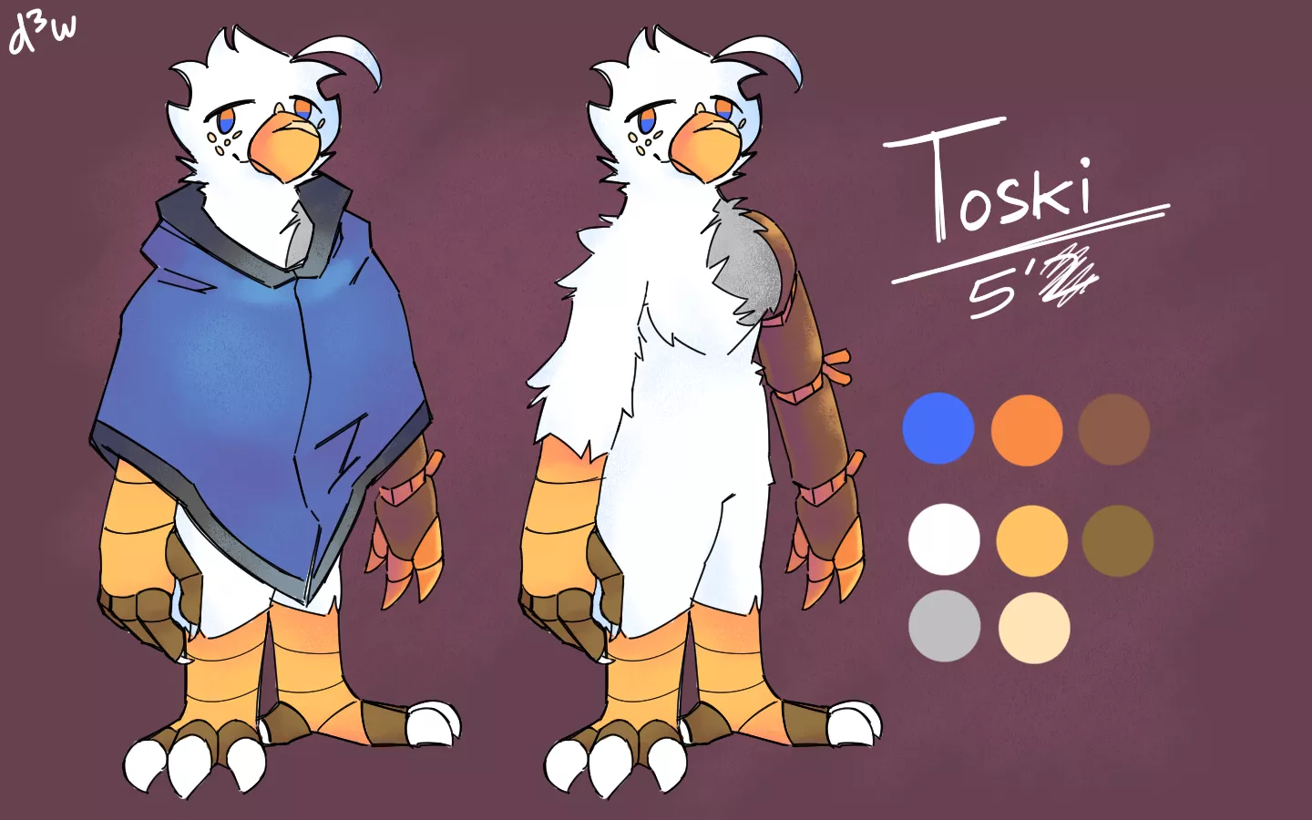 Reference sheet commission for a friends character (art by me - @mead3wiedrop on twitter)