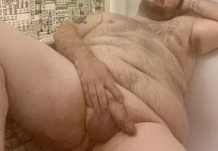 Relaxing in the shower. Who wants to join me