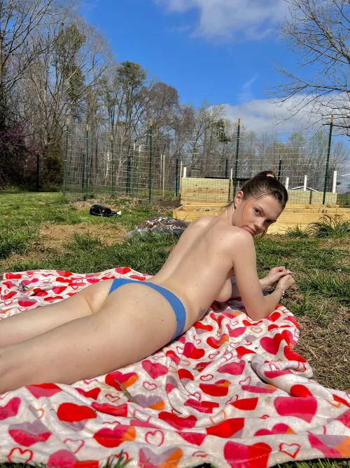 Sunbathing is my favorite