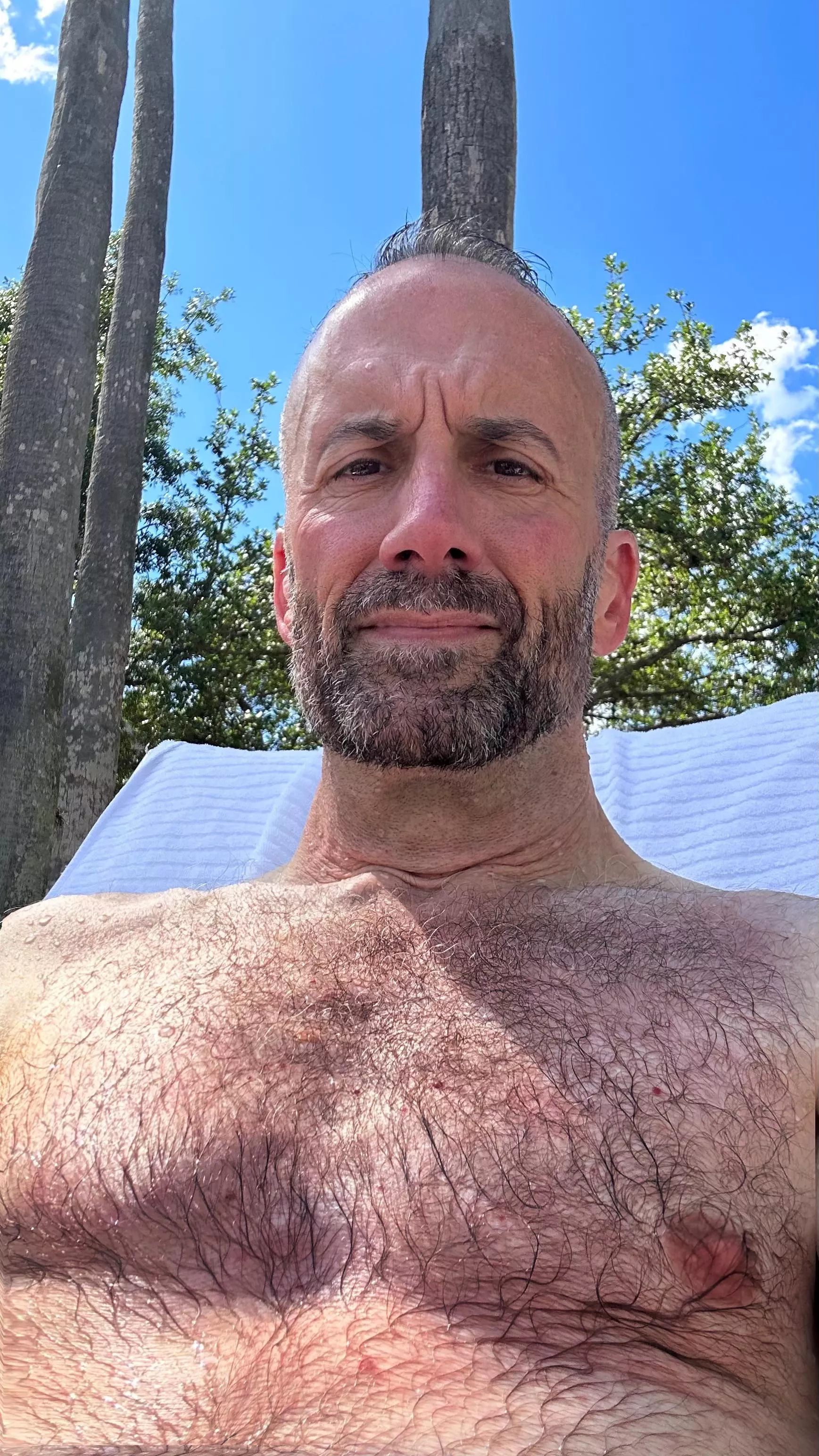 The first sunbathing of 2023.