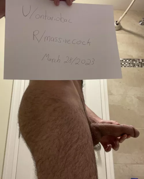 [Verification] because my dick looks photoshopped lol