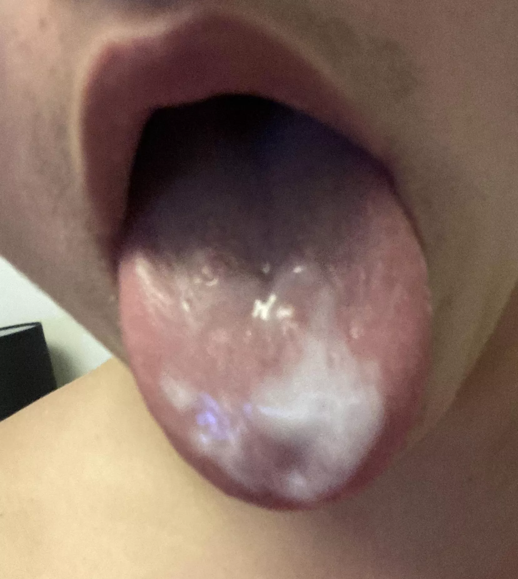 When he cums without warning you but you still enjoying the bj