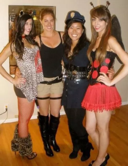 Which Halloween slut would you fuck and where would you cum?