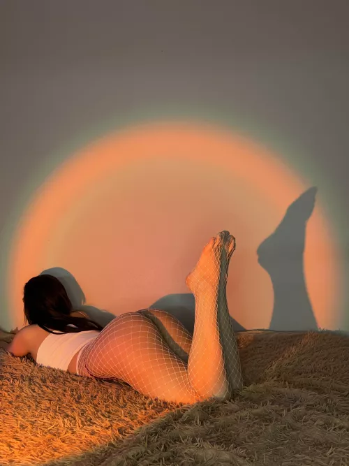 Your hands would look so nice on this fishnet butt