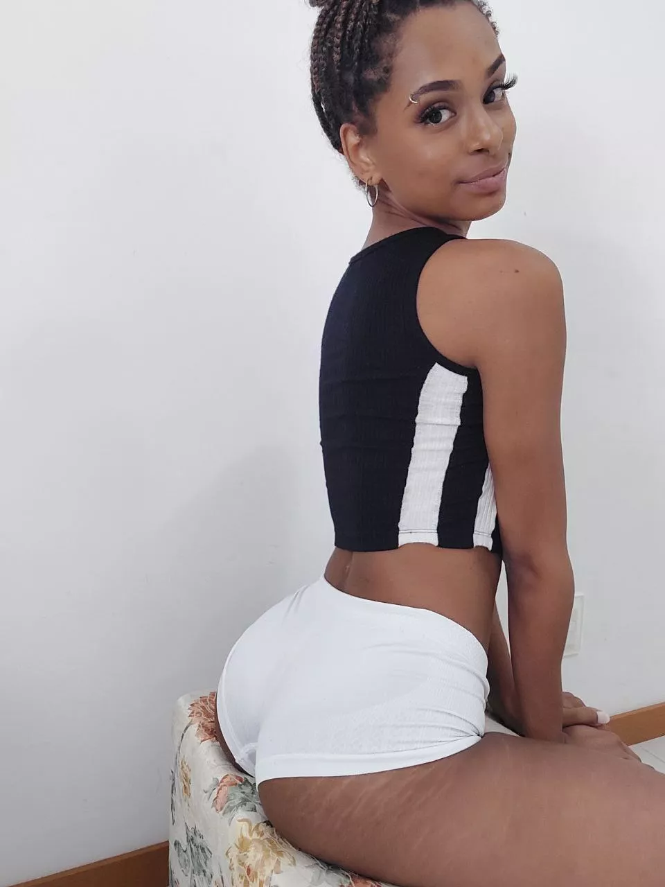 A sensual beauty that exudes confidence