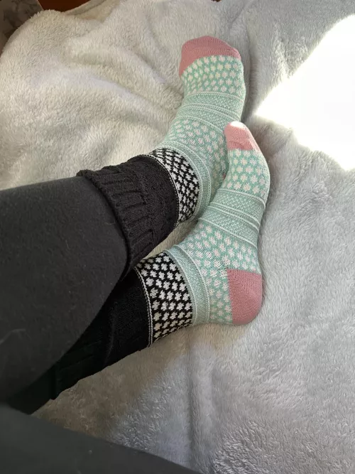 Almost time to put the cozy socks and leggings combo away for the season
