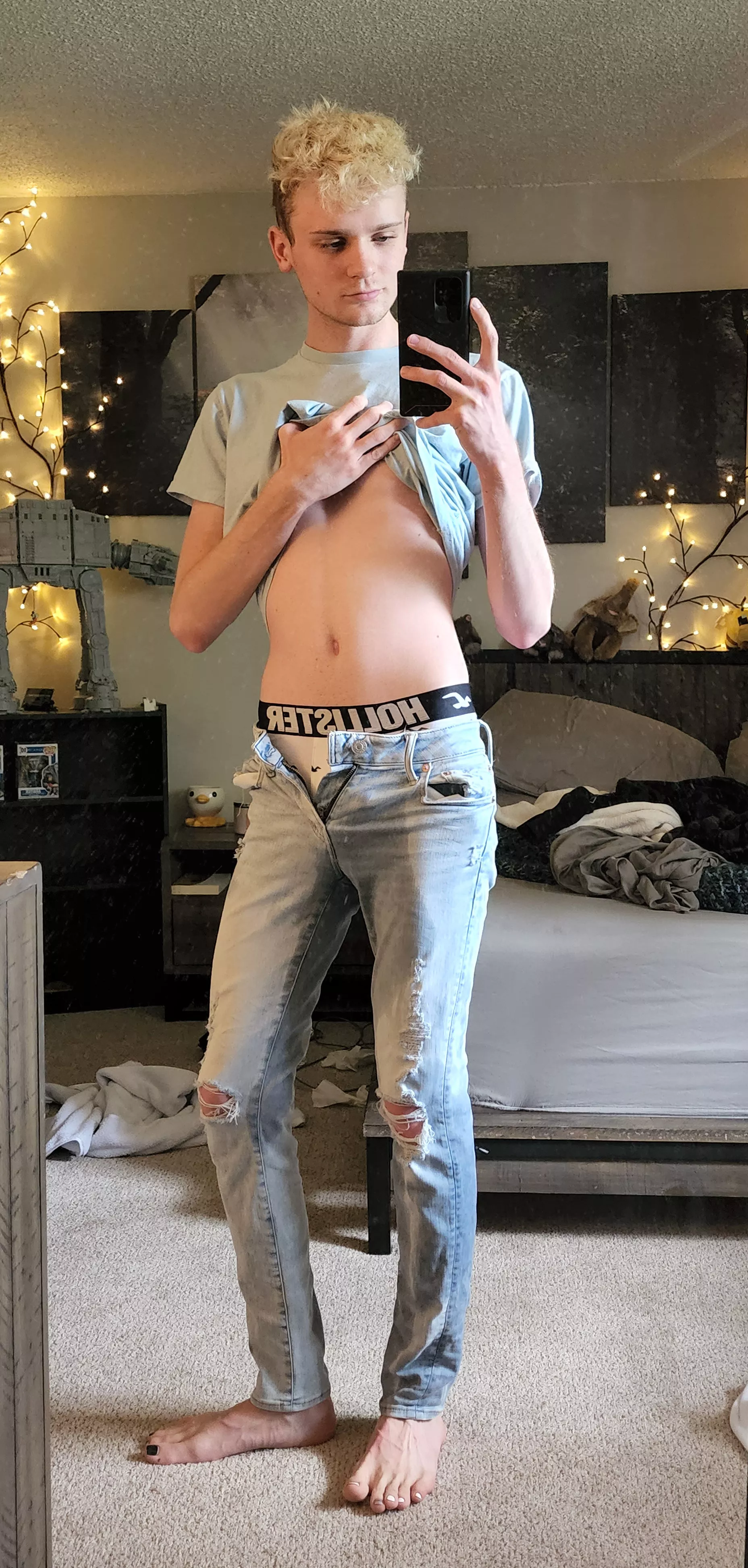 At my place you just let go when you need to go.