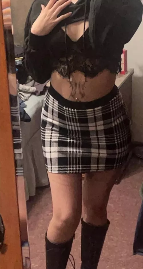 Bought a new skirt. Hope they let me wear it at school
