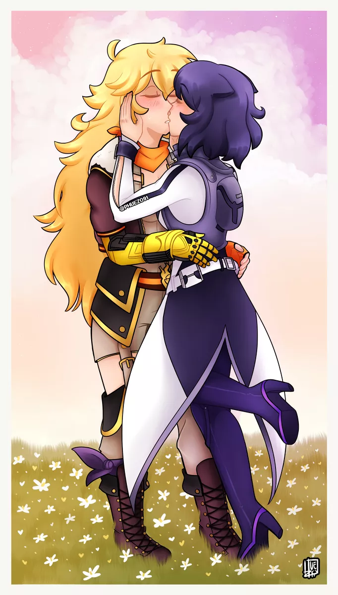 Bumblebee kissing [RWBY]