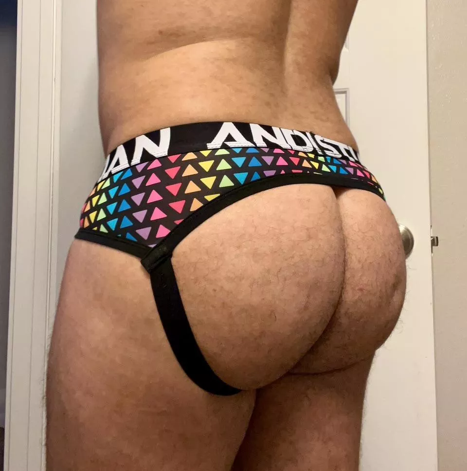 Colorful jock. Holds my cheeks up nicely 😈