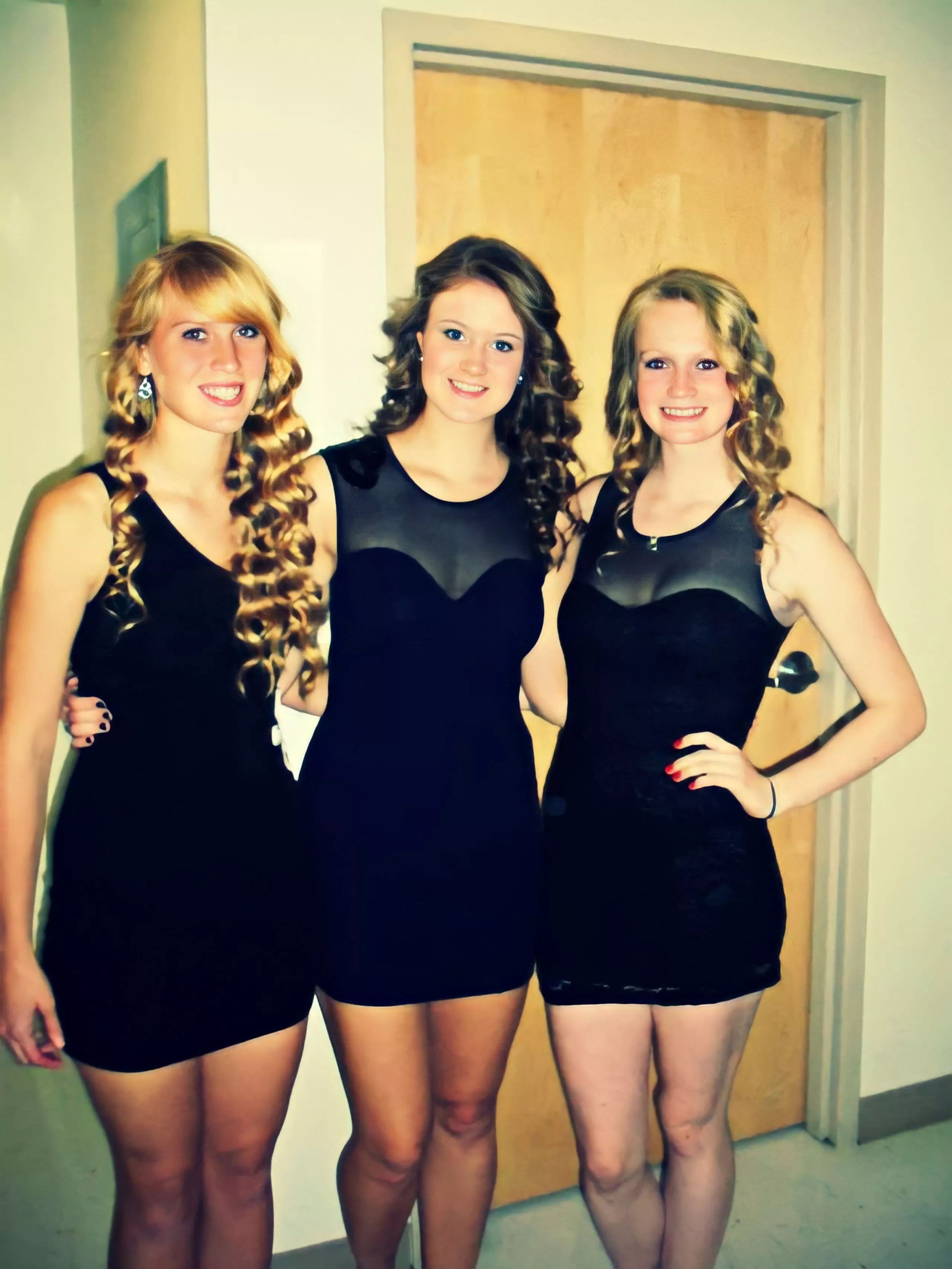 Dressed up to go drinking