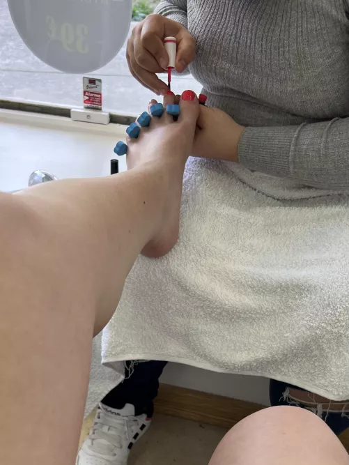 Getting my feet all cleaned up so you can suck on them later 😘 [oc]