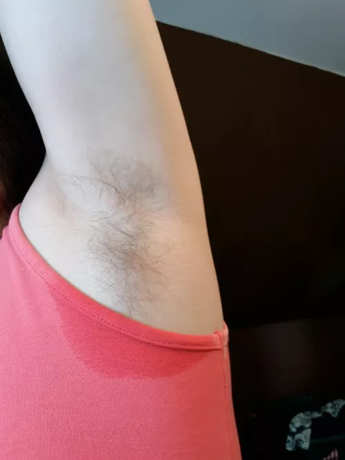 Hairy & sweaty. Smells very strong