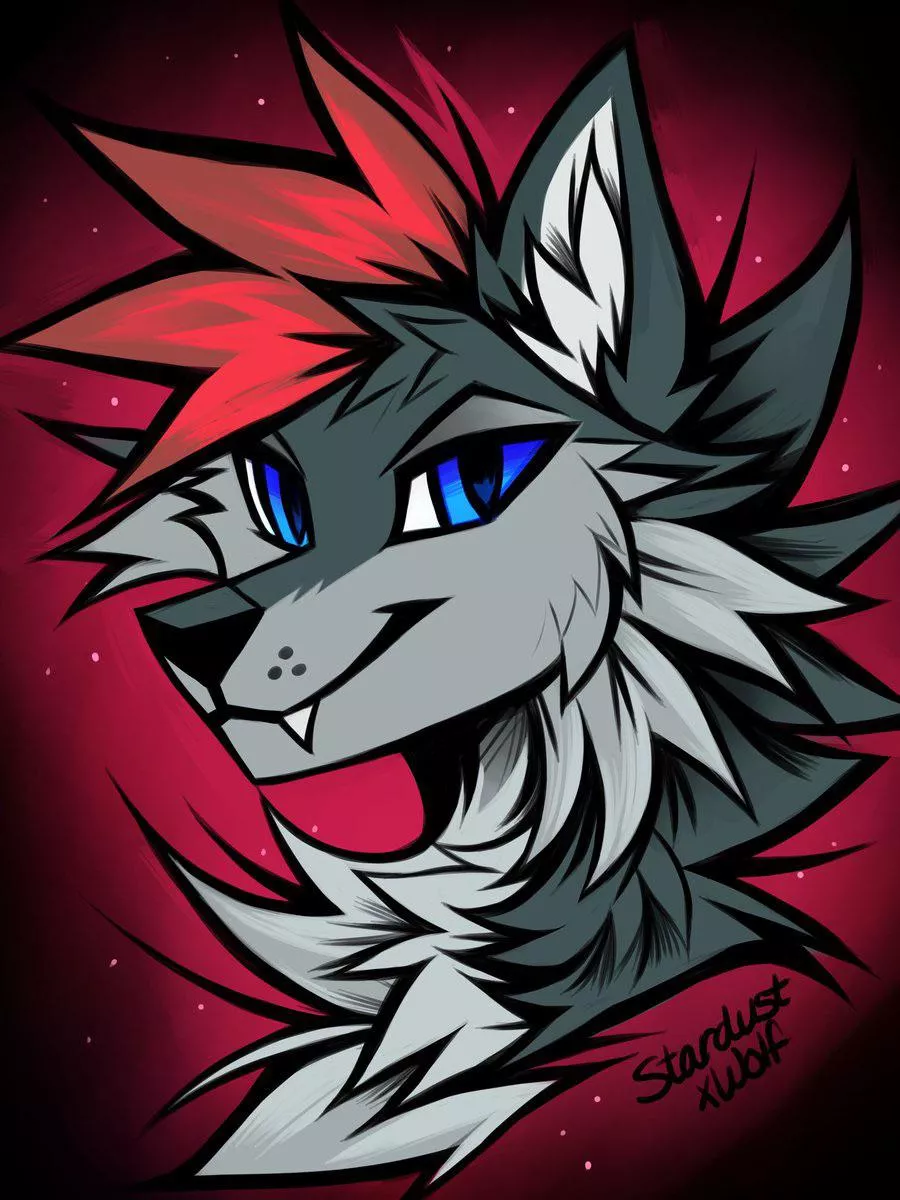 Headshot! (Art by @StardustxWolf)