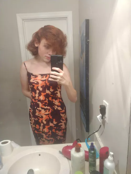 I dye my hair red to match my dress