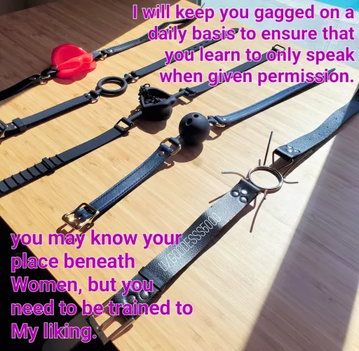 I have a thing for gags and love using them on subs!