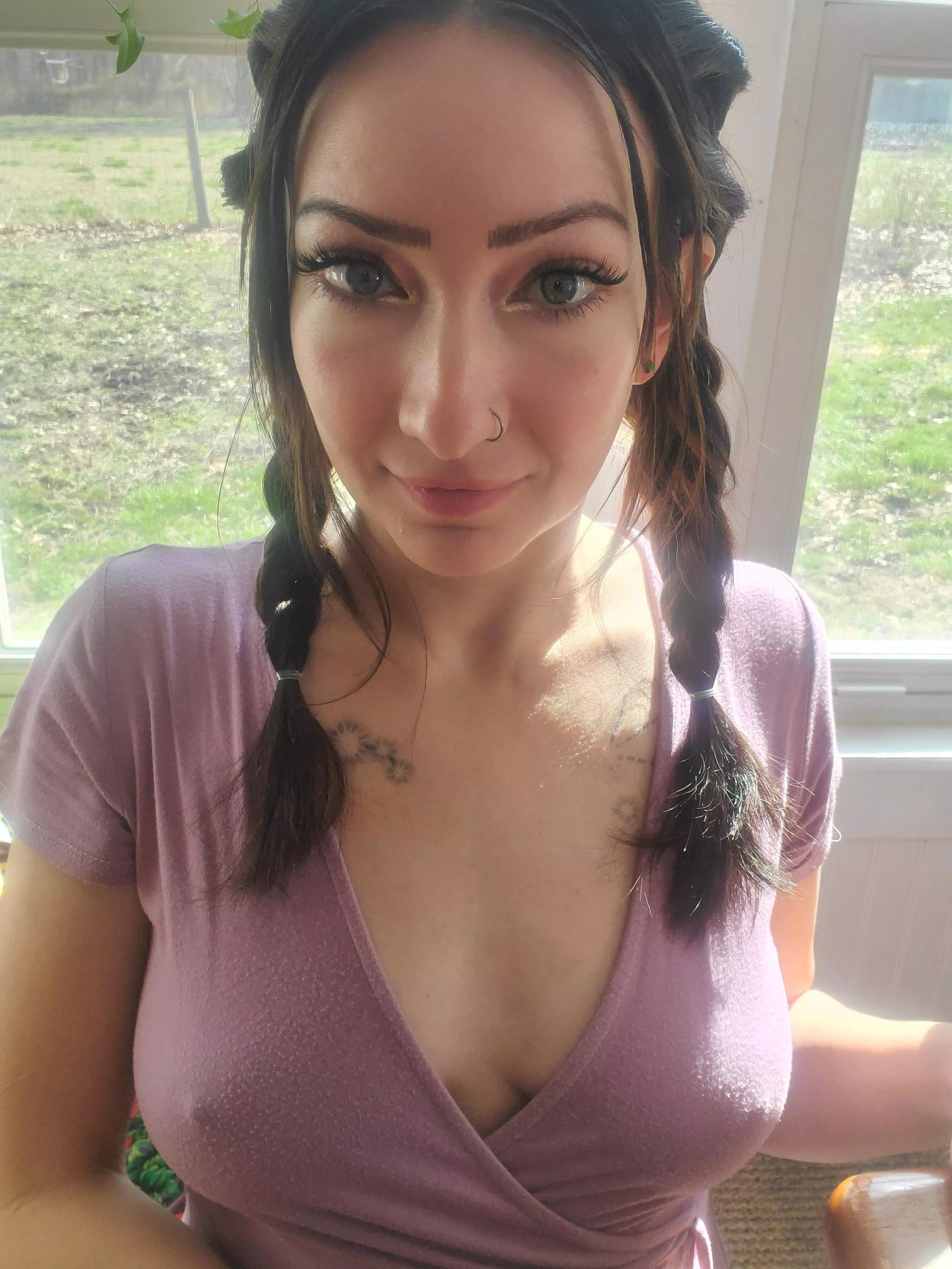 I love wearing dresses without a bra