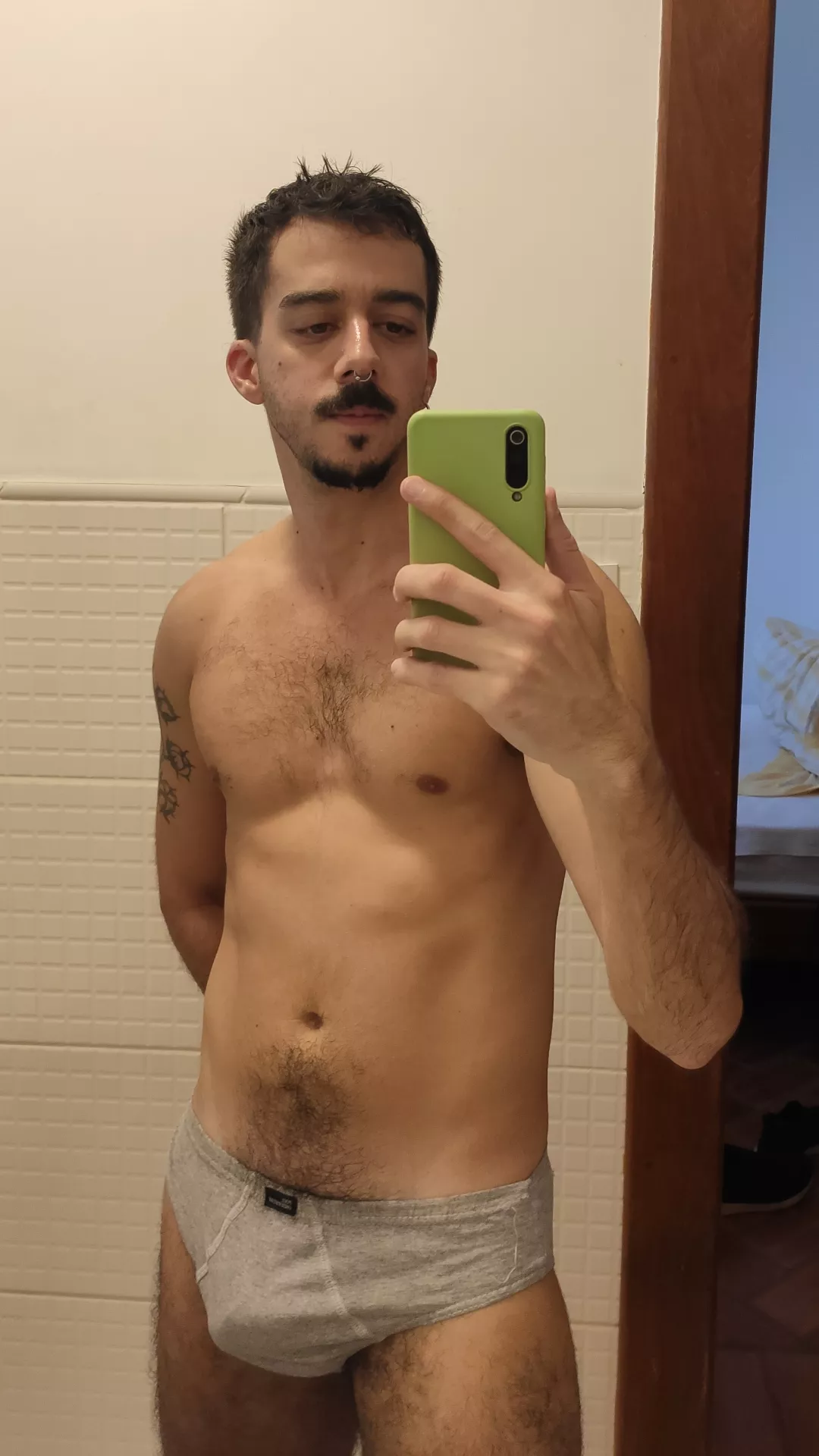 Just got out of the shower after gym and put these fine briefs on 😁